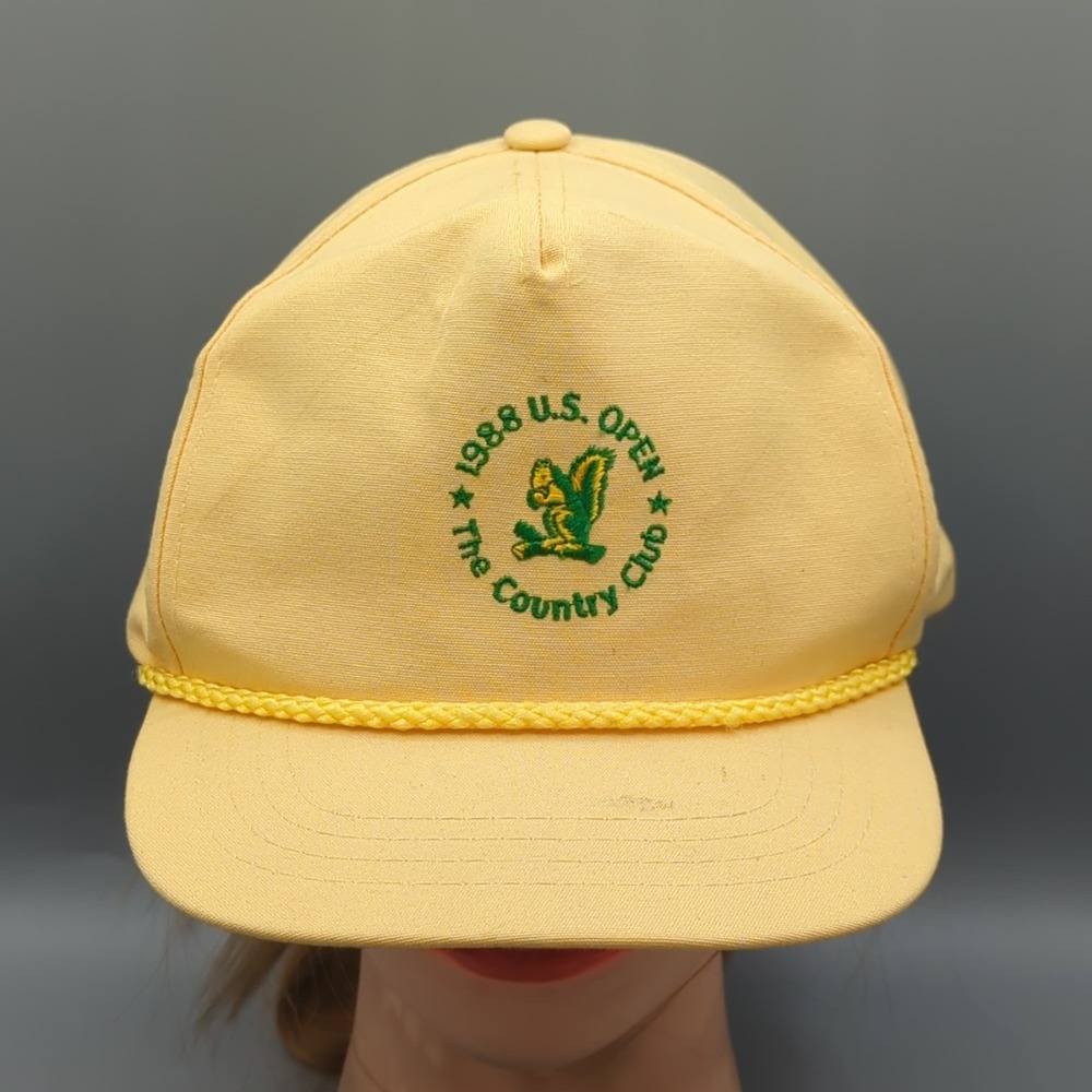 Vintage 1988 US Open Golf Hat The Country Club Brookline Squirrel Town Talk